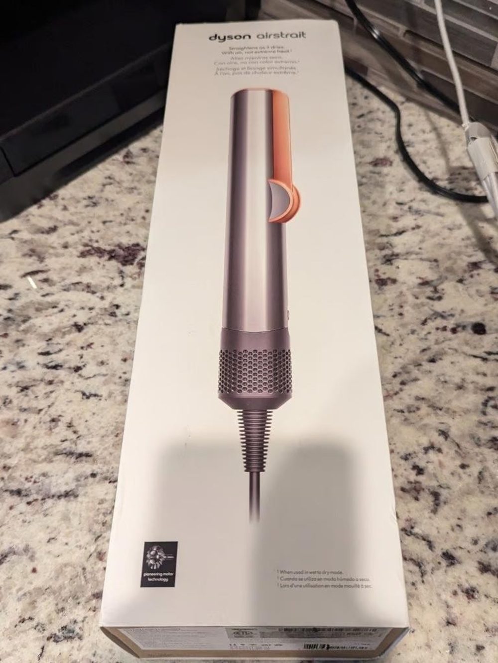 Dyson Airstrait Straightener - Nickel/Copper (w/ FREE Paddle Brush)